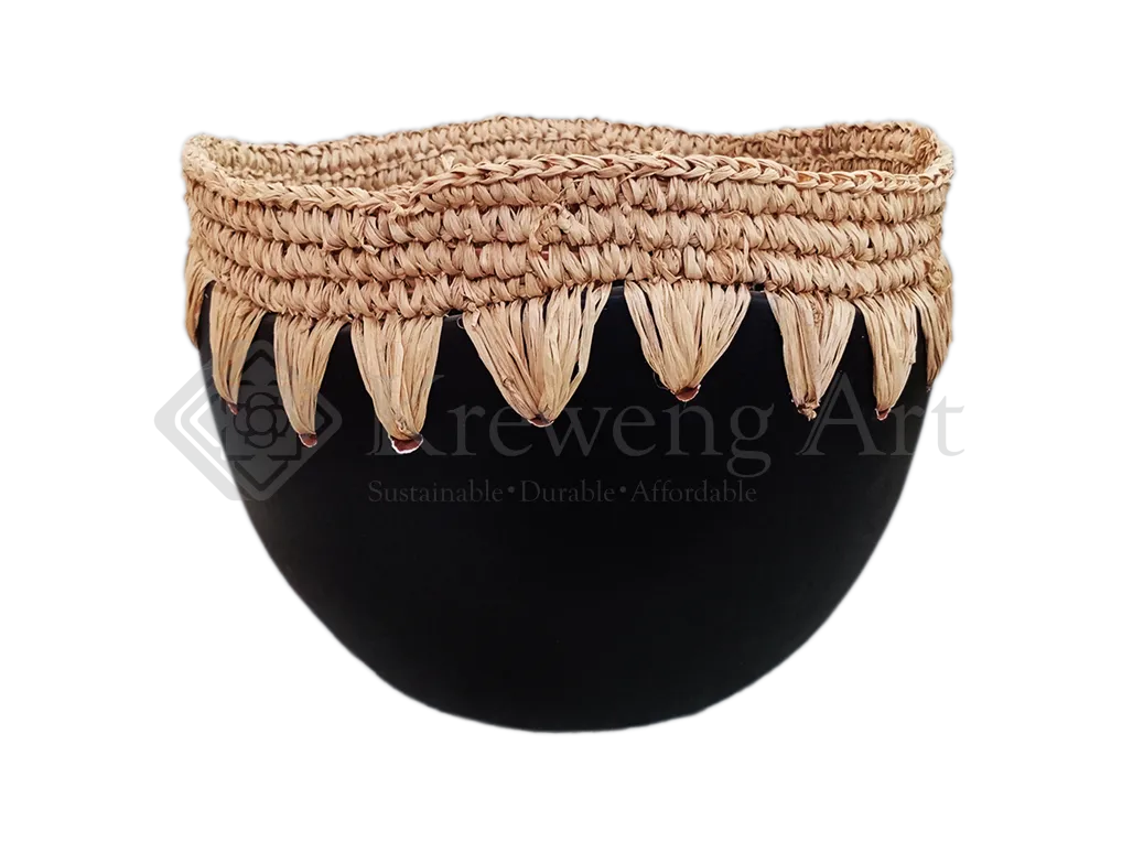 Terracotta Pots Mixed Sisal Black Color
