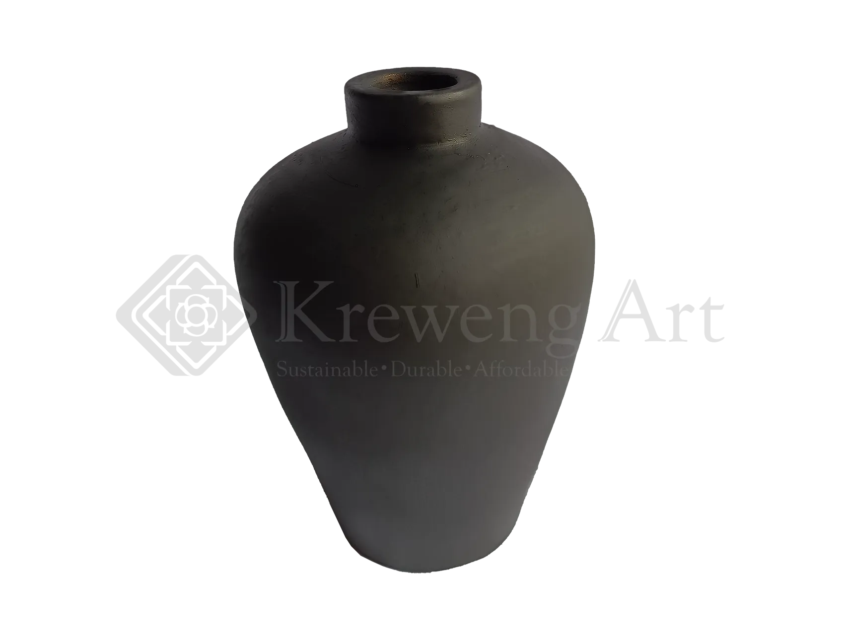 Terracotta Vase Black Color