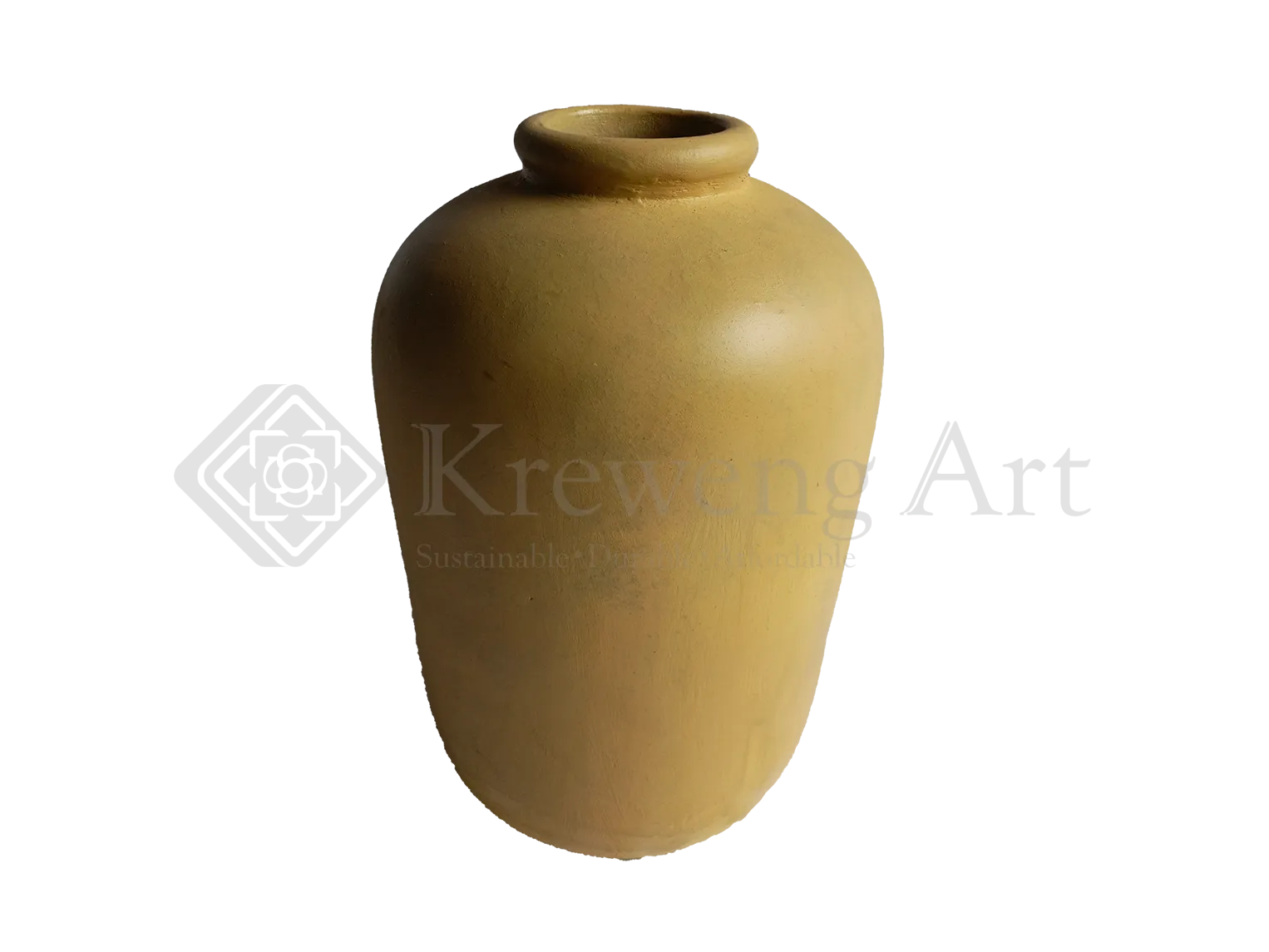Terracotta Vase Cream Color