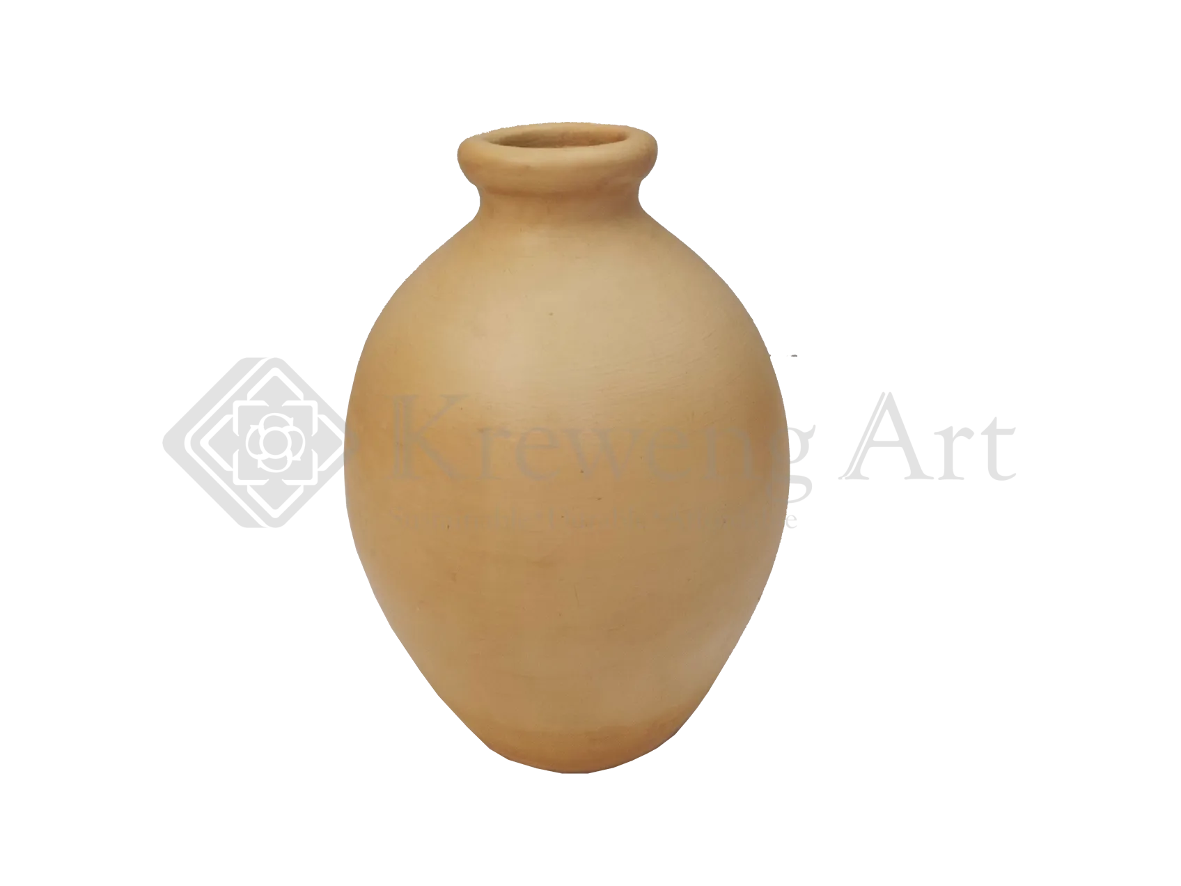 Terracotta Vase Cream Color