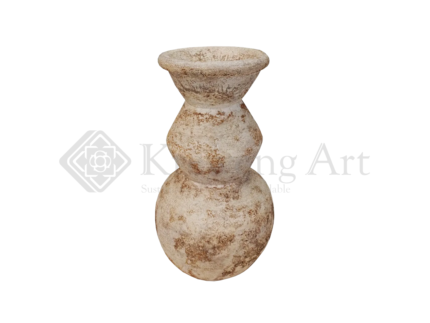Terracotta Vase White Mix Nature Color