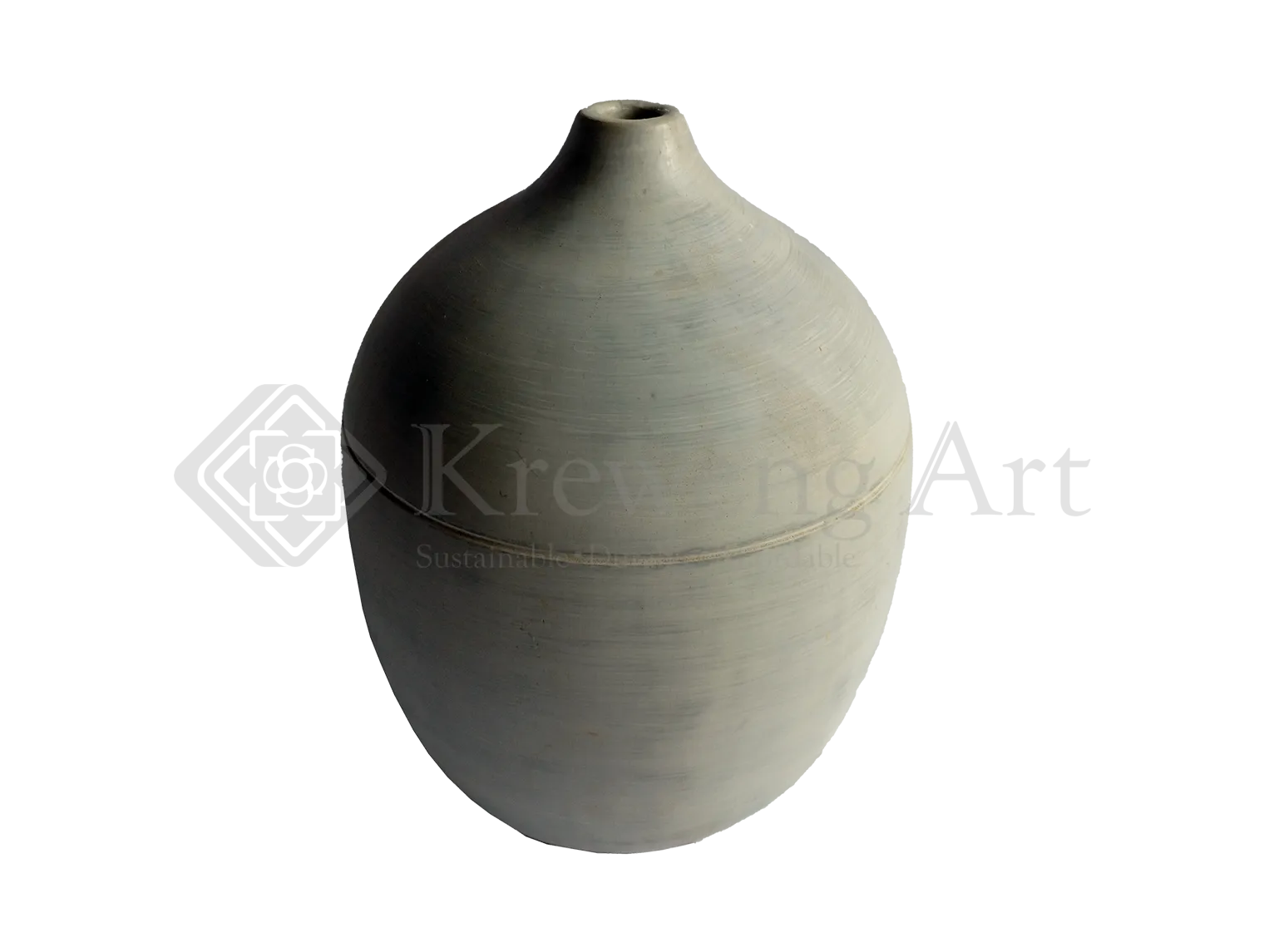 Terracotta Vase Grey Color