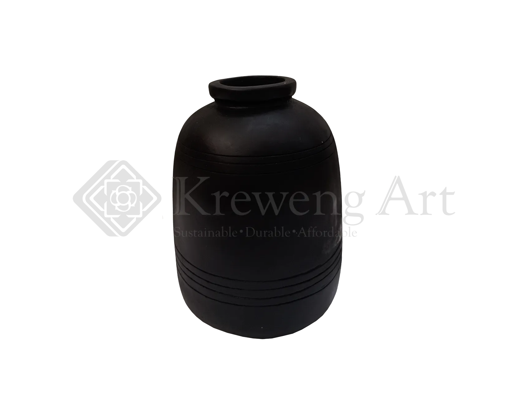 Terracotta Vase Black Color
