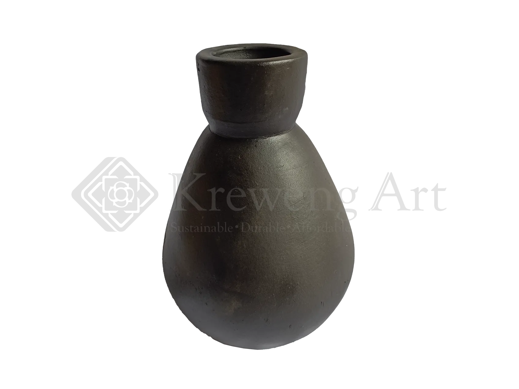 Terracotta Vase Black Color
