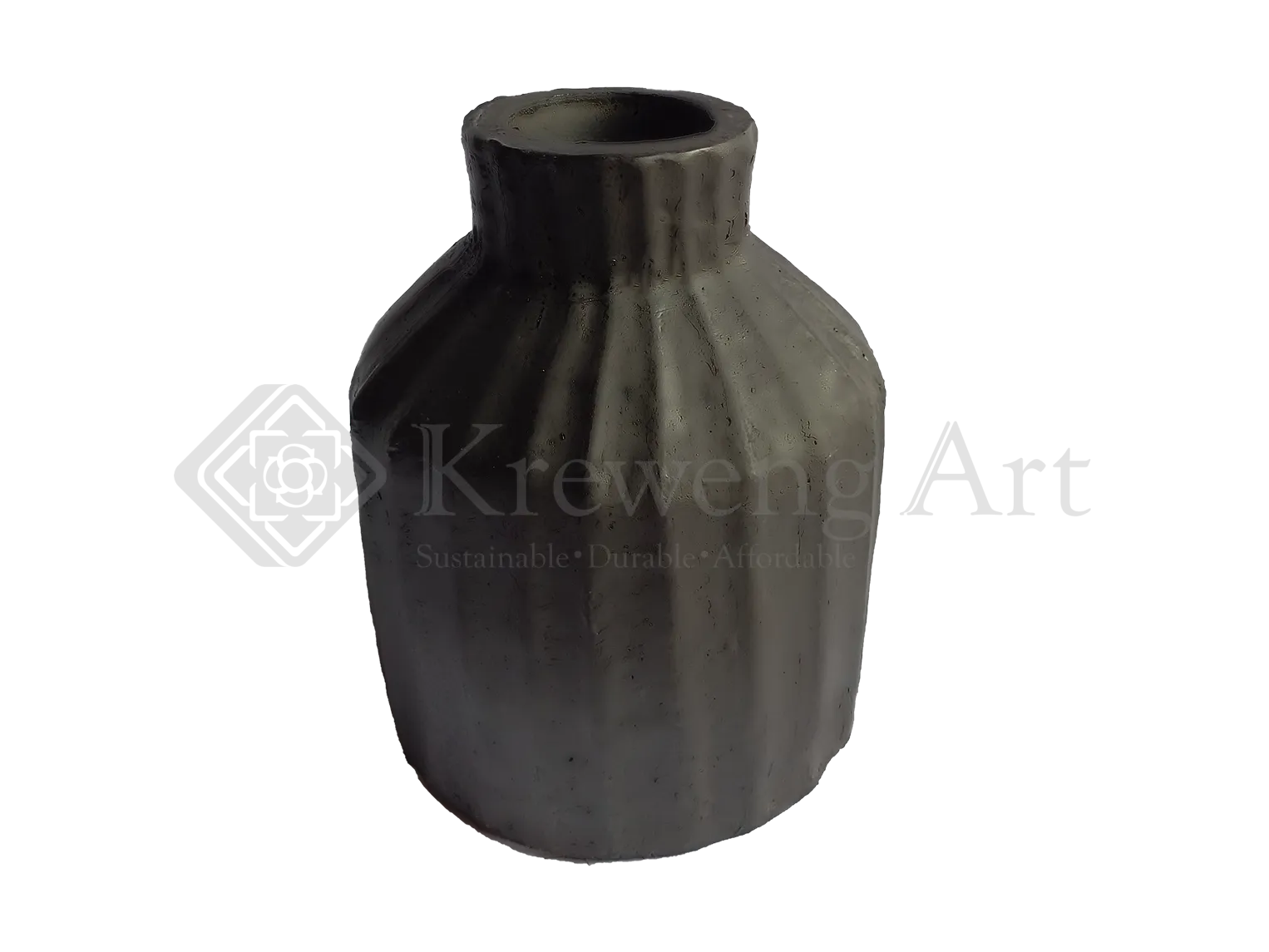 Terracotta Vase Black Color