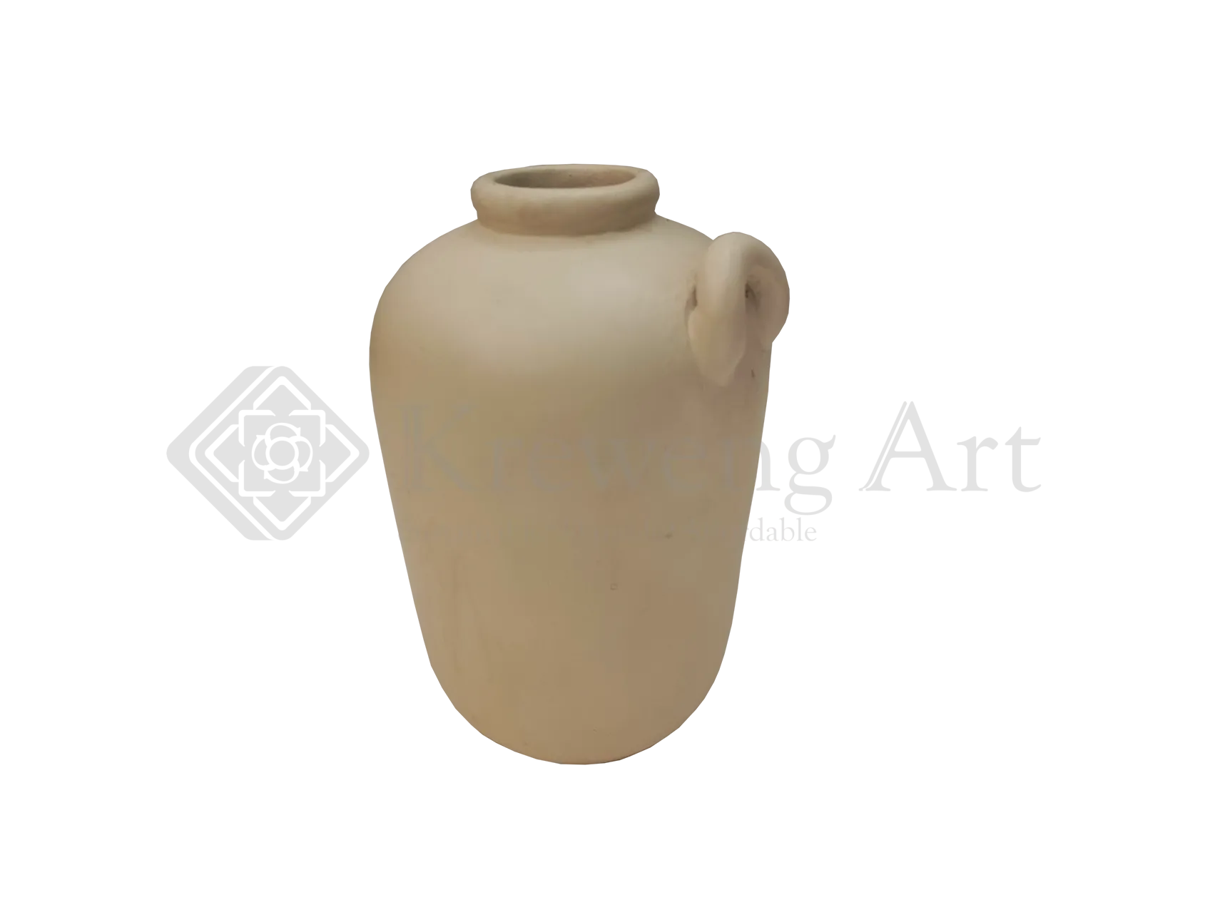 Terracotta Vase Cream Color