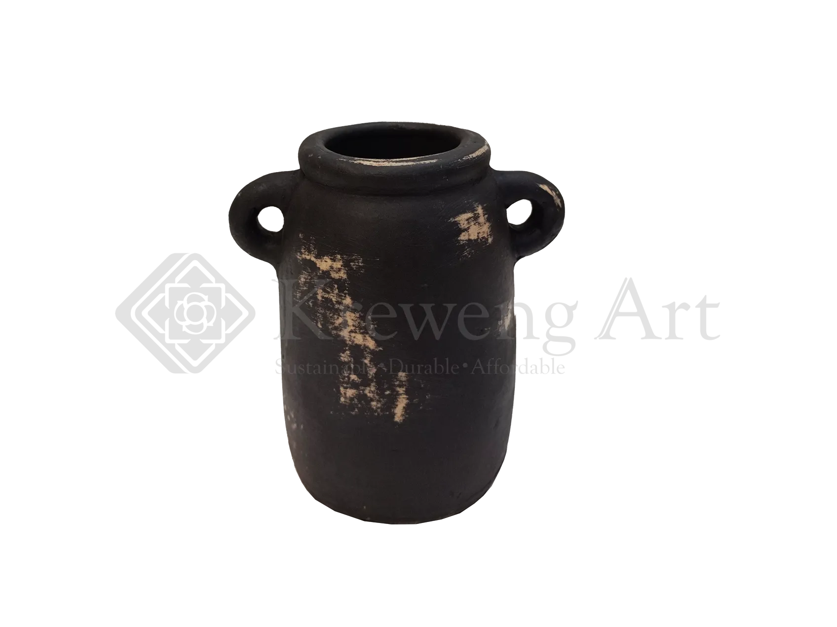 Terracotta Vase Black Color