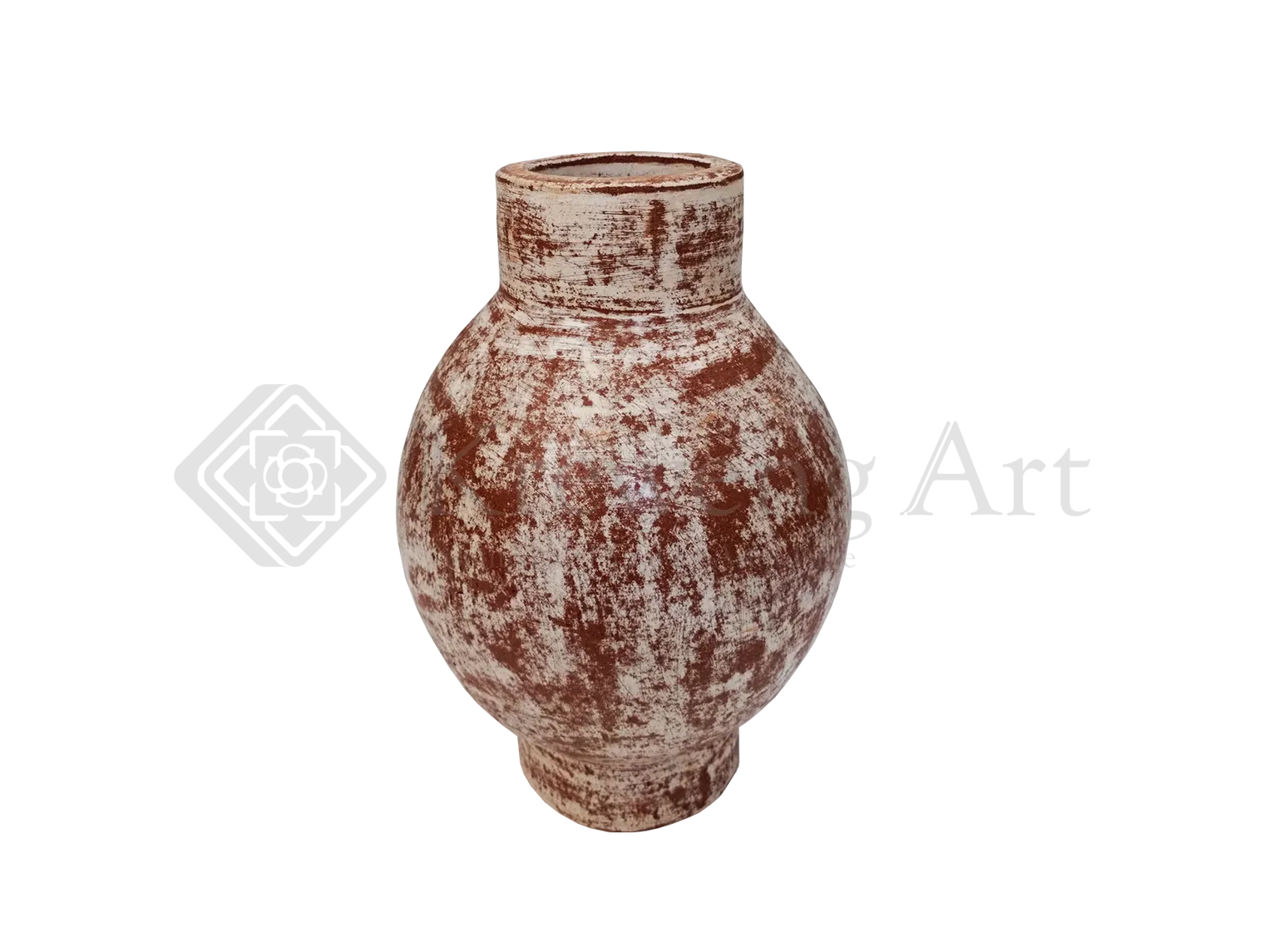 Terracotta Vase White Mix Nature Color