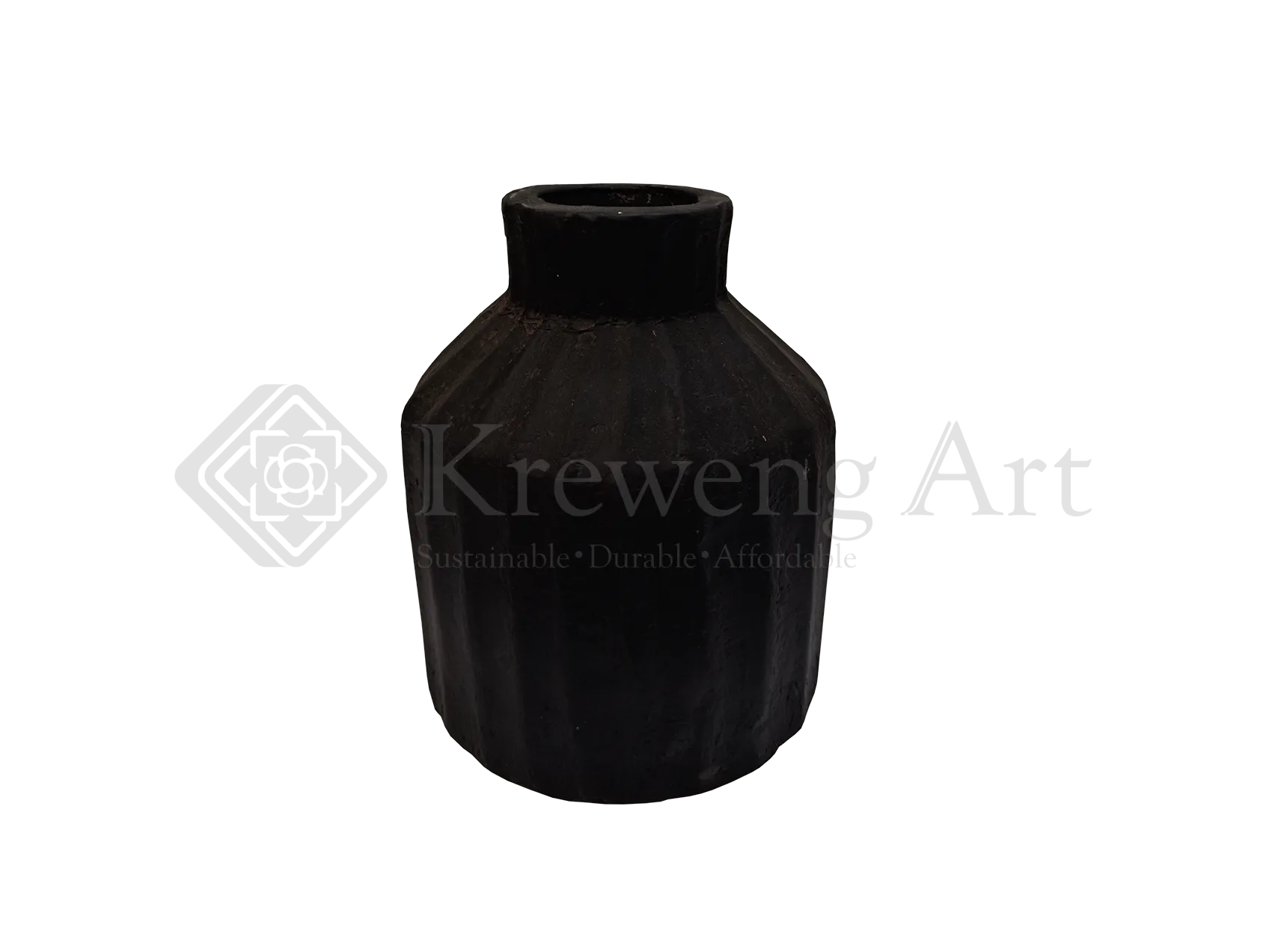 Terracotta Vase Black Color