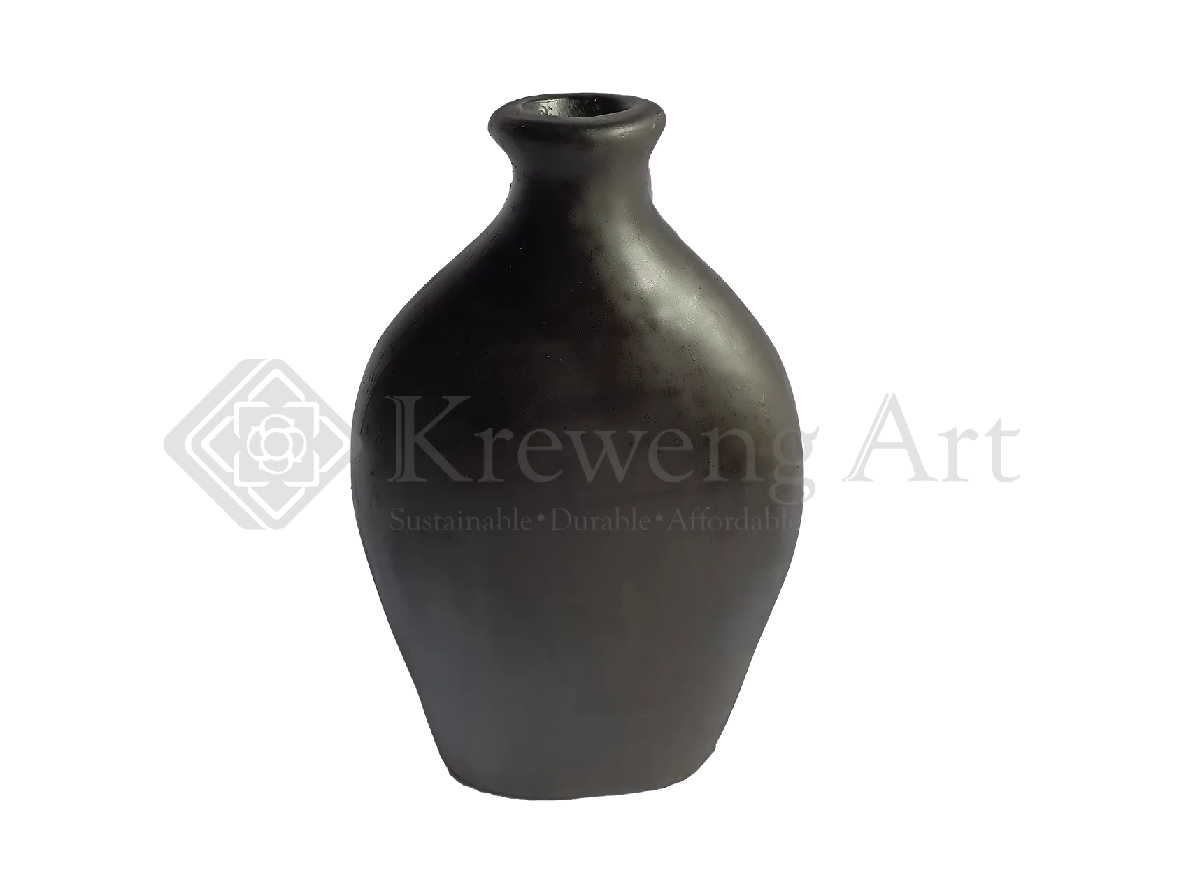 Terracotta Vase Black Color