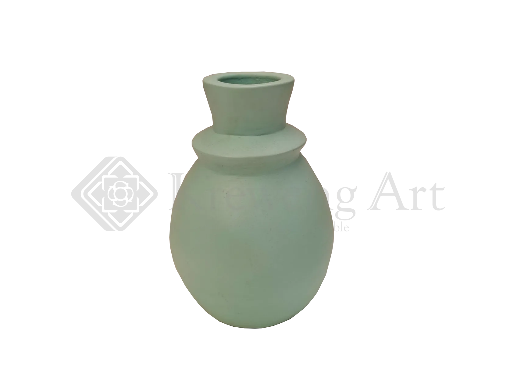 Terracotta Vase Green Color