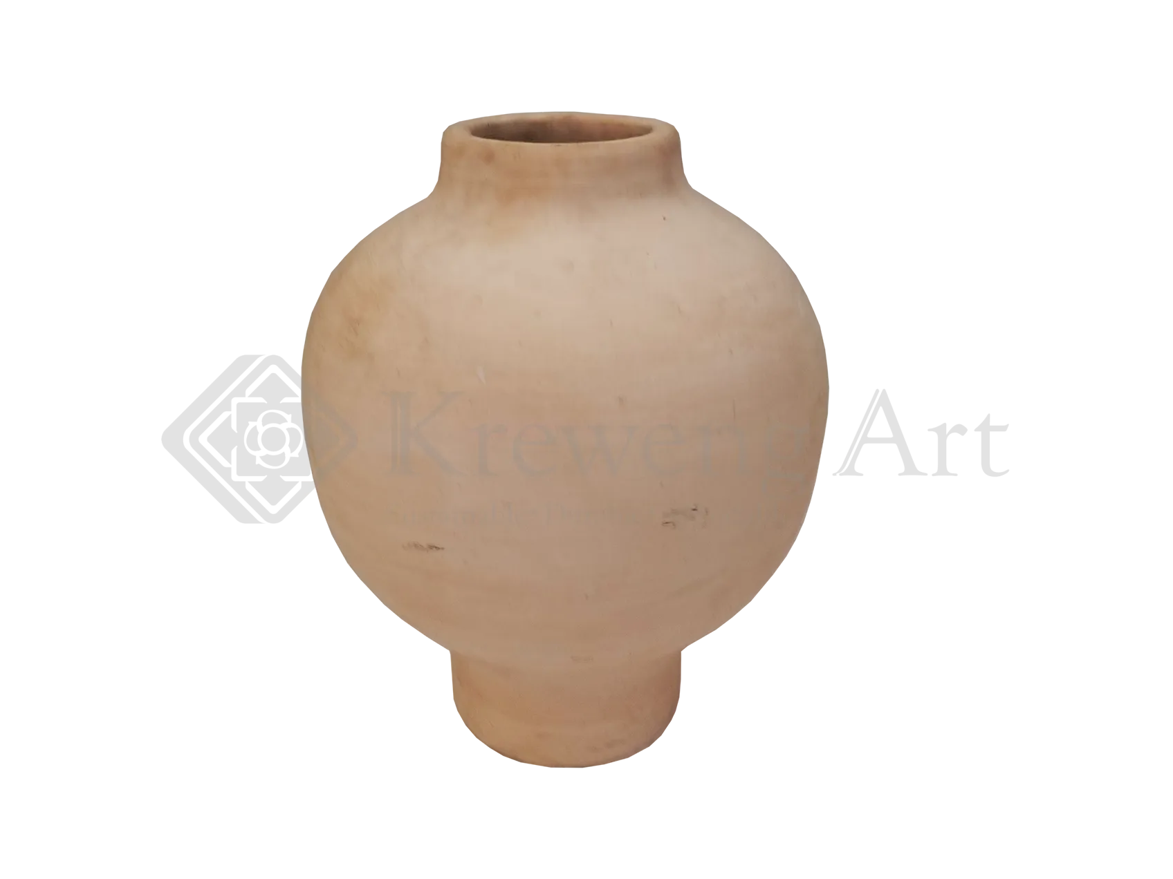 Terracotta Vase Cream Color