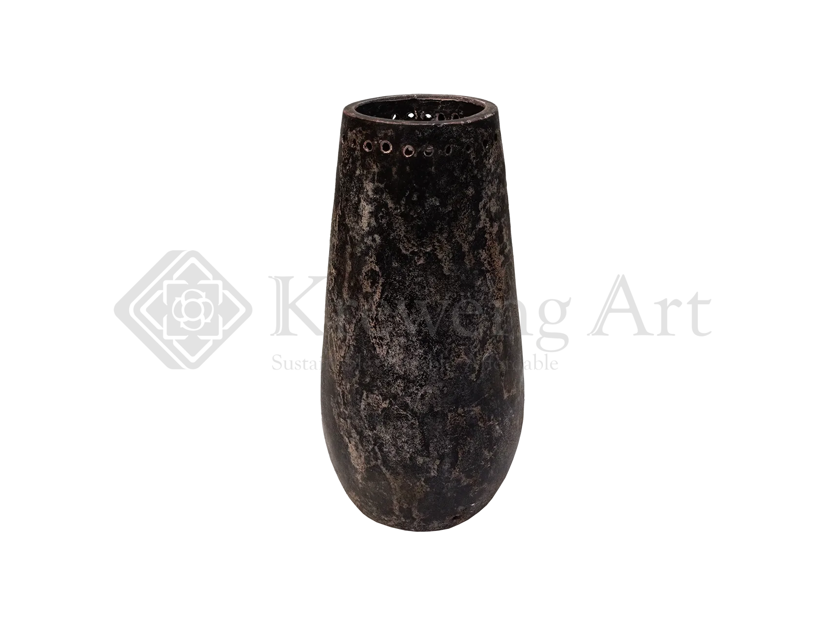 Terracotta Vase Black Texture Color